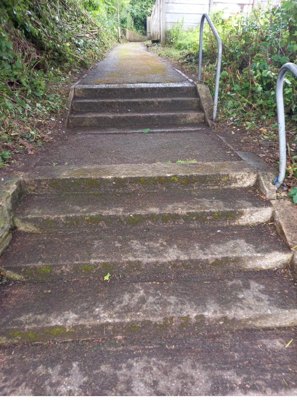 Steps cleared
