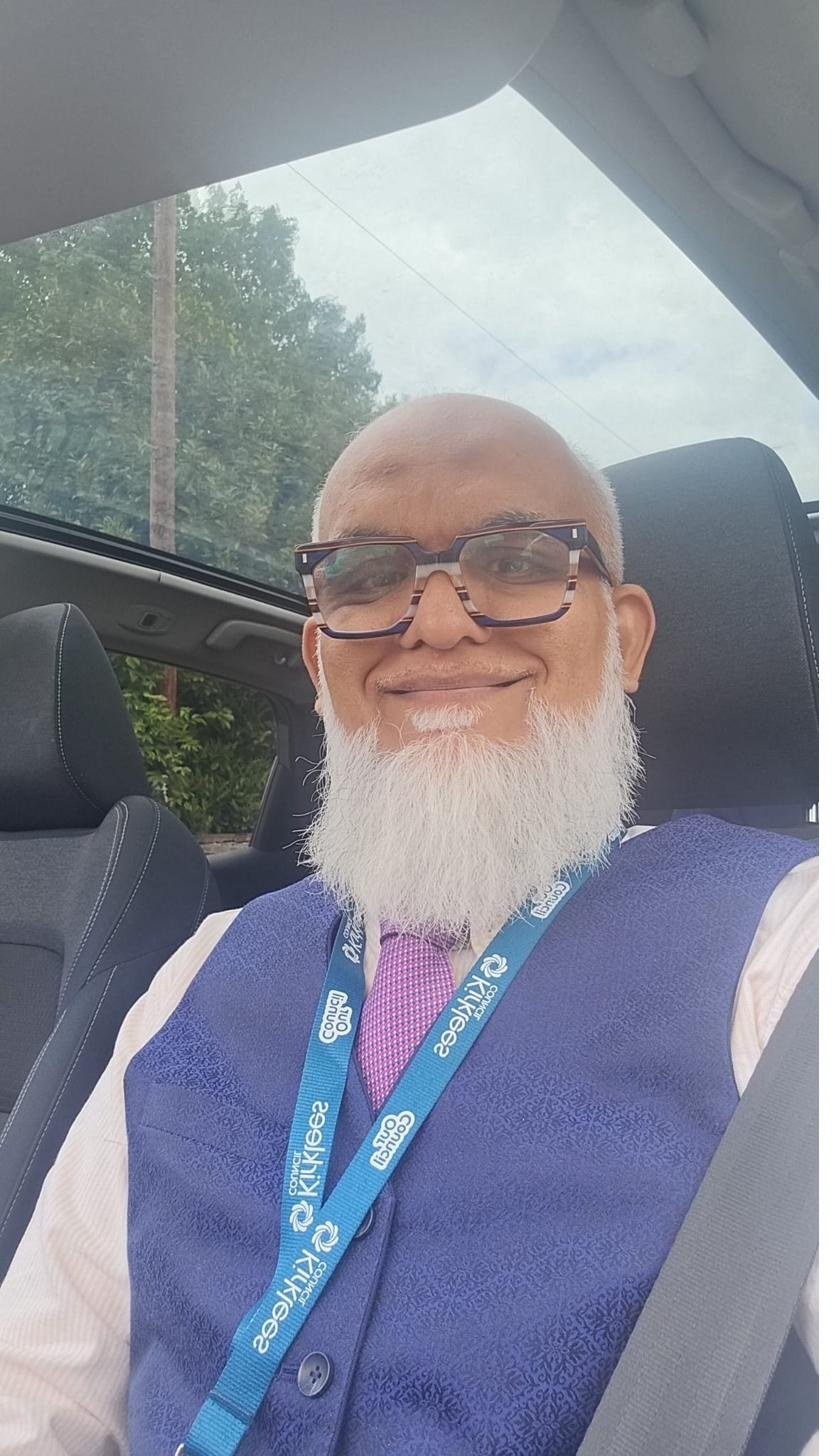 Councillor Akhtar Kasia, a quiet reflective moment